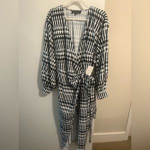 NWT Eloquii printed midi wrap dress